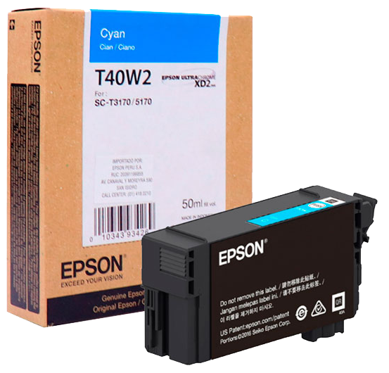  tintas epson T40W Cyan