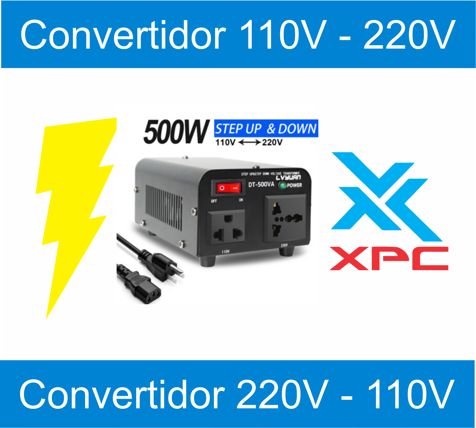 Convertidor de corriente 2200vatio