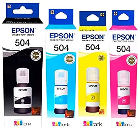 botella de tinta epson 504